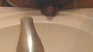Black Man with tiny dick peeing