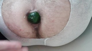 Stretching and Fucking my Ass with Cucumber