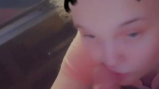 Showing ass while sucking dick 