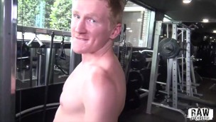 RAW FUCK BOYS - Cum everywhere! Cute muscle ginger shoots big load