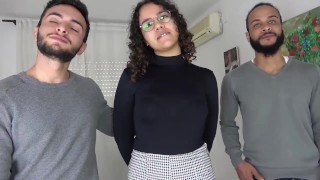 Moroccan teen Lily gets A LOT OF COCKS for her gangbang