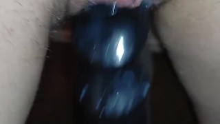 So creamy using my sex machine daddy