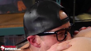 FistingInferno - Hot Backstage Fan Fists Popular Pornstar