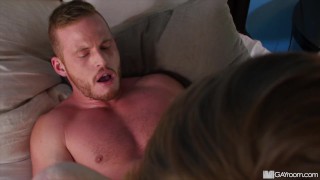 Ginger Teen Patiently Waits For Muscle Daddy To Fill His Tight Hole