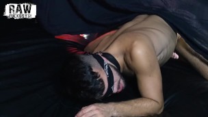 RawFuckBoys - Sean Duran breeds blindfolded jock Riley Ross bareback