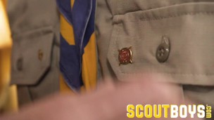 ScoutBoys - Scoutmaster helps new horny scout earn fingering badge