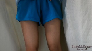 ランニングから帰ってきておもらししてオナニーしちゃう