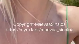 Maevaa Sinaloa - Me fais baisée et prend du sperme sur le visage au milieu d’une route avec voyeurs