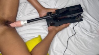 Black Girl Gets Fuck by Her Fucking Machine 