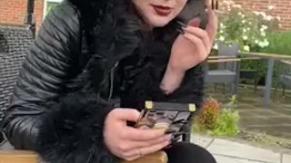 Smoking and talking crap- British accent