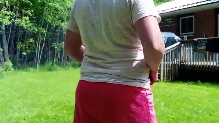 Twerking my delicious big Ass while my nosy neighbors watch