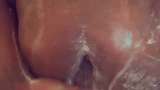 Creamy when wet 
