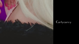 Pussy play with my dildo and showing my ass in short booty shorts! 