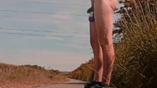 Strip on a cycle track