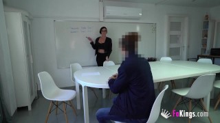 The ULTIMATE HOT TEACHER bangs favorite student!