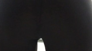 My neighbor on the balcony transparent lycra