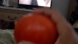 Nasty Legend fucks a tomato