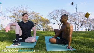 Jay Tee Teaches Crush Sexy Yoga Positions - NextDoorStudios