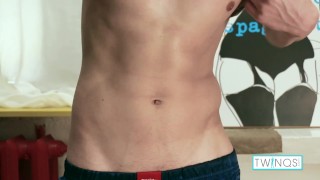 Slim Blonde Twink Jacob Masturbates After Sexy Strip Tease!