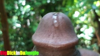 Slimy Wet Dripping Precum rubbed all over my BBC in Close Up then I Moan for you which is Hot AF