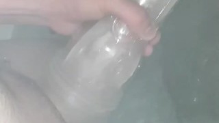 I love getting my fat cock cum in my flashlight