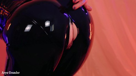 Latex Rubber Catsuit compilation video by MILF fetish model Arya Grander