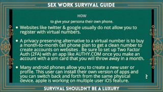 2021 Sex Work Survival Guide Conference - How to establish & maintain accounts online with privacy