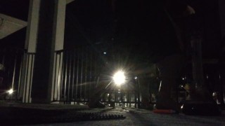 Getting Sucked and Fucked on the Back Porch at Night