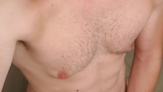 Daddy Strokes Hard Uncut Dick with Big Cumshot