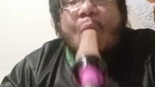 Suck dildo you fat slut boy