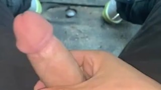 I cum in car ourside