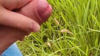 Horny Lad Shoots A Load In Nature - As Is His Right!