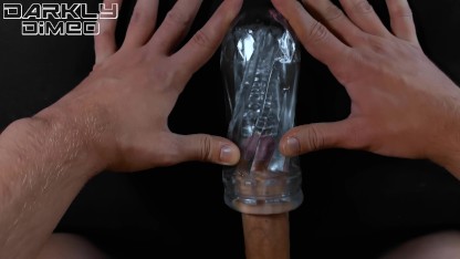 Schoolboy fucks flashlight with big dick incredible pleasure POV - Darkly Dimeo - 4 K