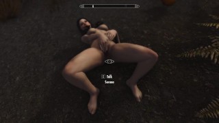 Skyrim - Serana Pussy Rubbing and Fingering
