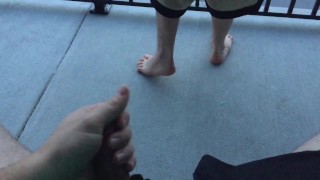 RISKY AF Suck & Fuck on the Back Porch in Broad Daylight (Preview)