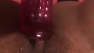 Fat pussy masturbation