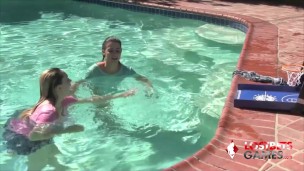 Aften Opal & Kylie Rocket Get Dirty in the Pool