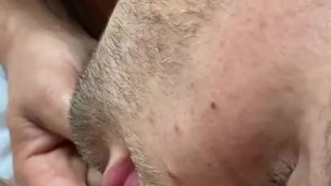 Daddy licking my pussy giving me an amazing orgasm
