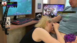 Girl Sucked My Dick While Playing World of Warcraft I Cummed On Her Face AnnyCandyPainboy