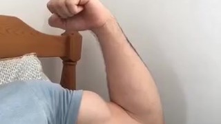 Arab Muscle Tensing Bicep Flex
