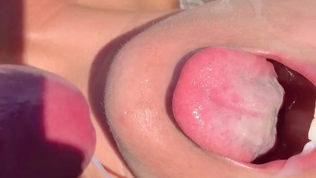 On A Boat With A Mouthful - amateur blowjob On The Lake