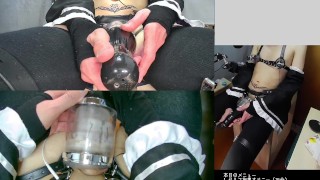 49人に見られながら電動ローションストッキングをして射精する配信動画[メスイキ][Dry Orgasm][lovense orgasm][女装][自縛][2021-07-04_2]