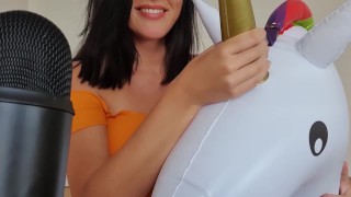 ASMR With my pooltoy, the Unicorn I can do more than just swimming! (Full Vid On Onlyfans)