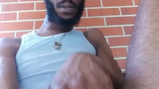 Rubbing on myself on my own porch MINDING ME AND MY DICK 12:30PM