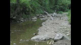Sexy toe play in water