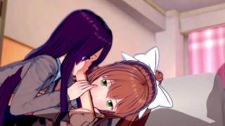 Yuri and Monika share a cock in the club! (POV) (3D Hentai) (Doki Doki Literature Club)