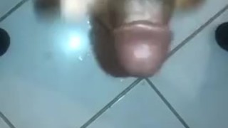 Masturbating