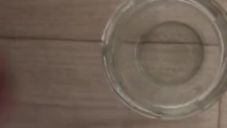 #1 セルフごっくんのためにザーメン貯めます！