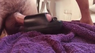 Solo male masturbation, arc wave draining me dry, air pleasure frenulum stimulation 
