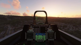 Flying Around San Francisco At Sunset In My F-22 Raptor